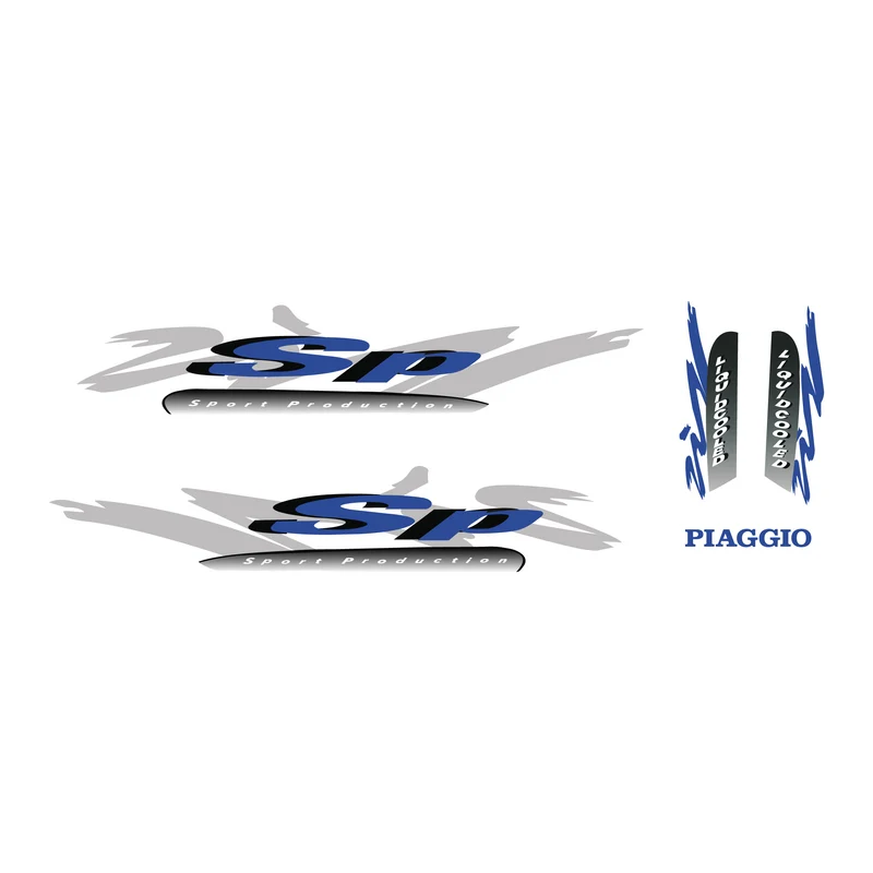 Set d'autocollants Piaggio Zip SP98 Modèle d'origine