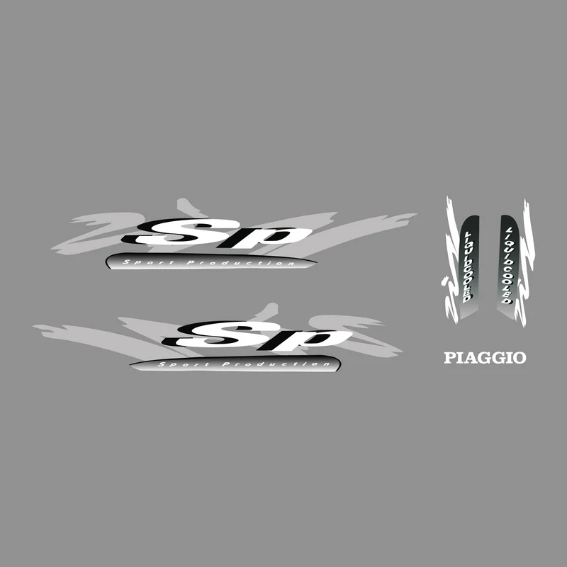Set d'autocollants Piaggio Zip SP98 Modèle d'origine