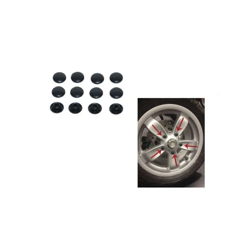 Sierdop Allenbout Roue avant brille noir pour les boulons M8 - 1 pcs.