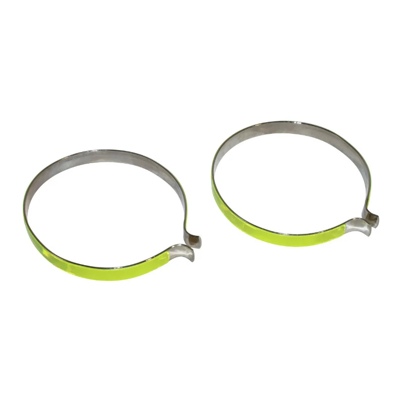 Pince Pantalon P2R Acier Chrome Avec Bande Reflechissante (Paire)