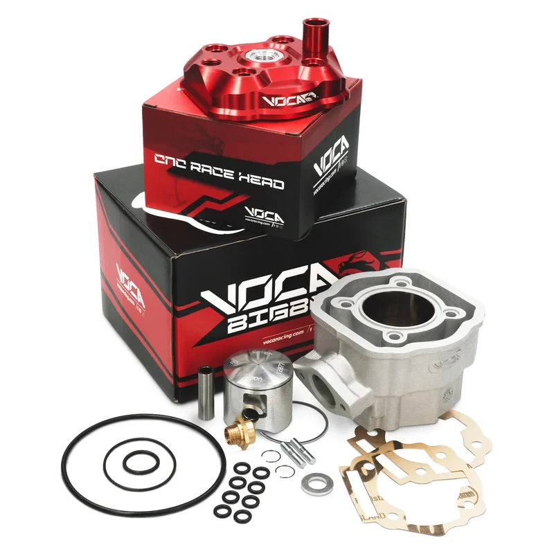 Cilindro VOCA Bestia 80cc Derbi Euro 3/4 d.50mm - Culata roja