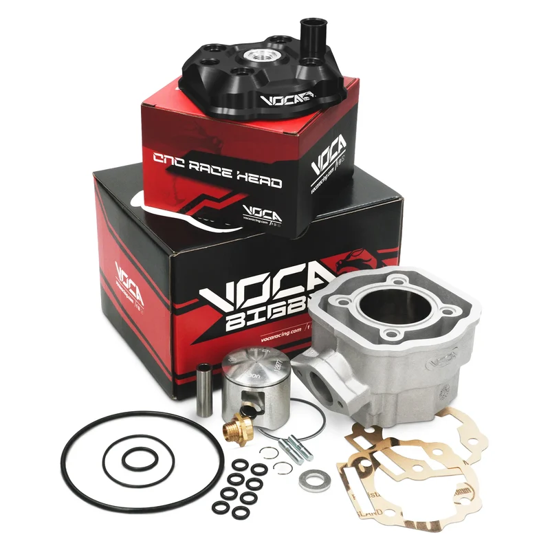 Cilindro VOCA Bestia 80cc Derbi Euro 3/4 d.50mm - Culata negra