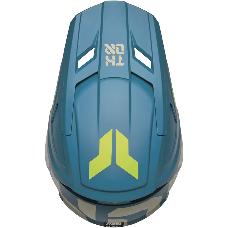 Casco Thor Fleet Youth Forge - Azul/Amarillo