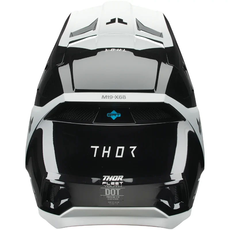 Casco Thor Fleet Youth Storm - Negro/Blanco