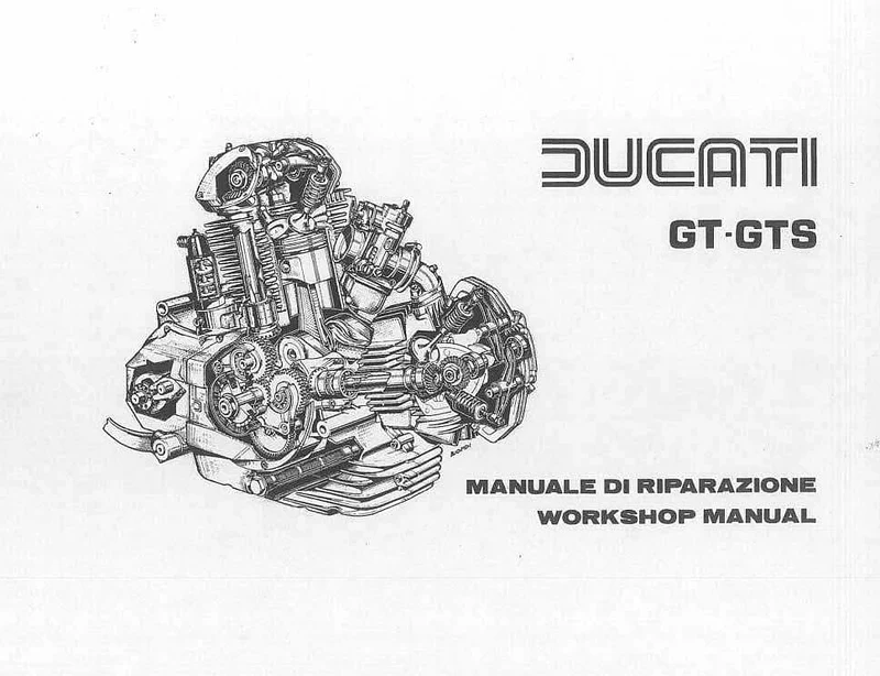 Manuels d'atelier Ducati 860 GT anglais et italien