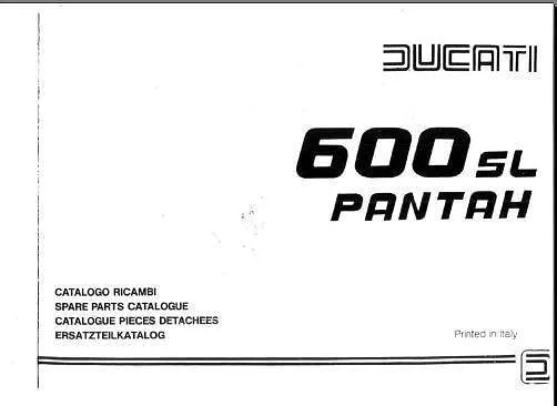 manuel d'atelier Ducati 500 et 600 Pantah anglais italien