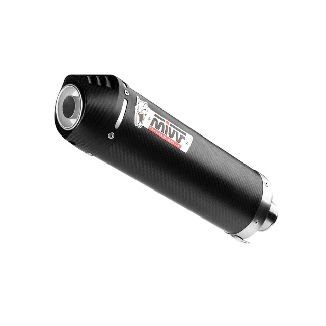 Silenciador Oval Benelli TRK 502 17-24 MiVV - Carbono Tapa Carbono