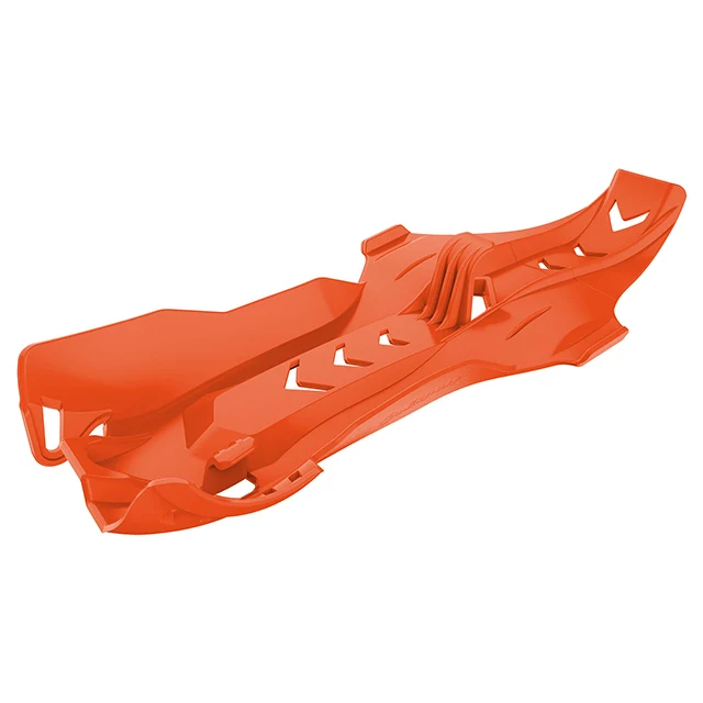 Cubrecárter Fortress con protector link KTM SX250 06-16 / Husqvarna TE250/300 TC250 14-16 Polisport - naranja