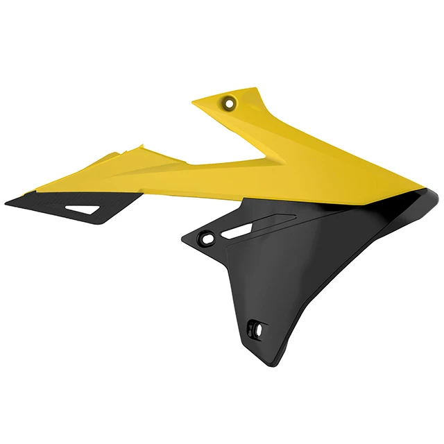 Tapas Radiador RMZ450 19-22 Polisport - negro-amarillo RM01