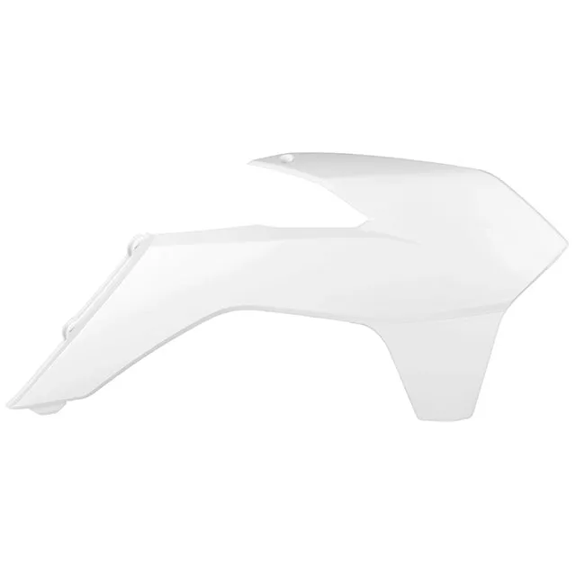 Tapas Radiador KTM 125 SX 13-15 Polisport - blanco brillante