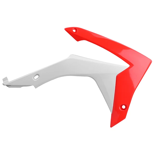 Tapas Radiador Honda CRF450R 13-16 CRF250R 14-17 Polisport blanco-rojo CR04