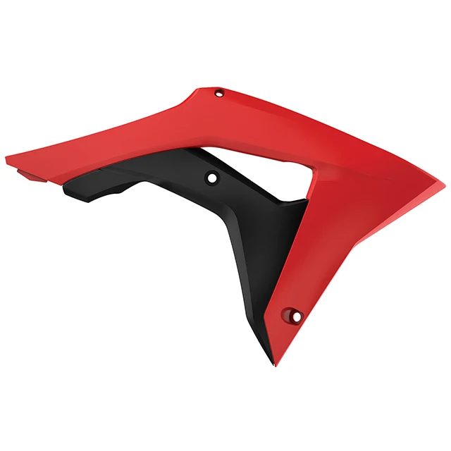 Tapas Radiador Honda CRF450R/CRF250R 17-20 Polisport - negro-rojo CR04