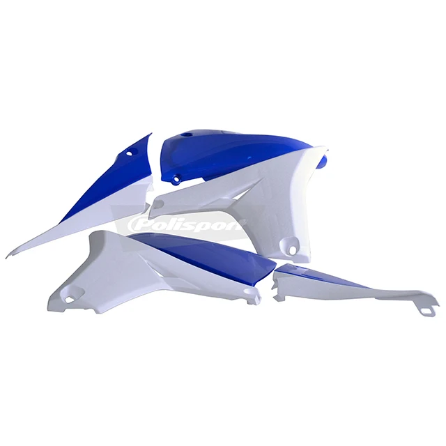 Tapas Radiador y deposito YZ450F 10-13 Polisport - blanco-azul yam98
