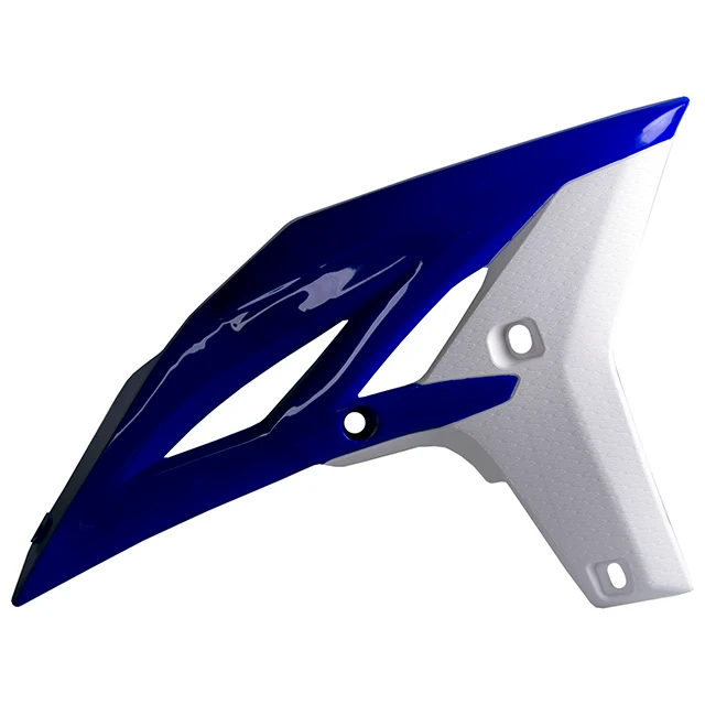Tapas Radiador Yamaha WR450F 12-15 YZ250F 10-13 Polisport - blanco-azul yam98