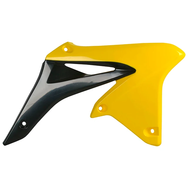 Tapas Radiador RMZ250 10-18 Polisport - negro-amarillo RM01
