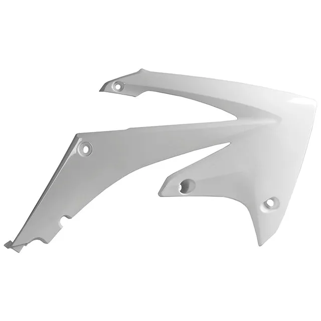 Tapas Radiador Honda CRF450R 09-12 CRF250R 10-13 Polisport - blanco