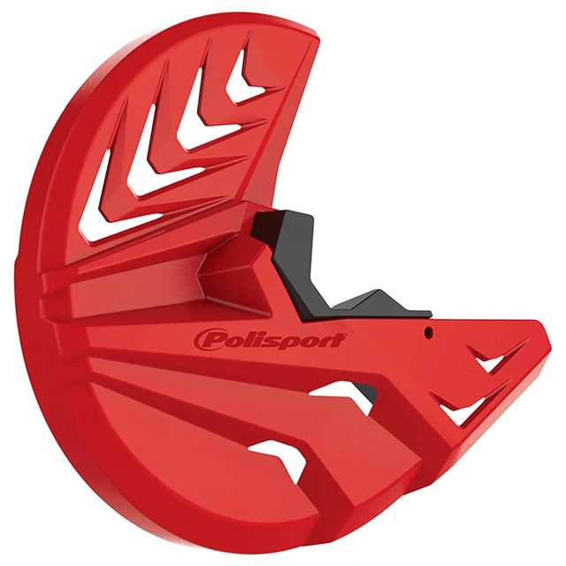 Protector Disco delantero y horquilla CRF250/450R 10-14 Polisport - negro-rojo CR04