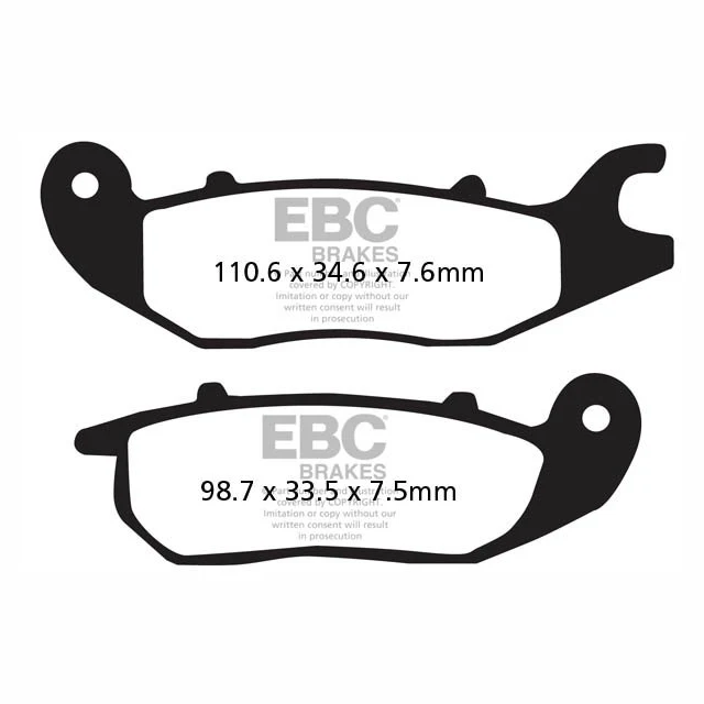 Pastillas de freno delanteras Honda CBF 125 09-15 EBC HH - sinterizadas