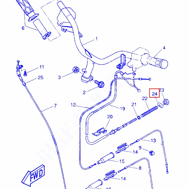 Pasador / bulon para cable de freno / gas Yamaha BW'S 50