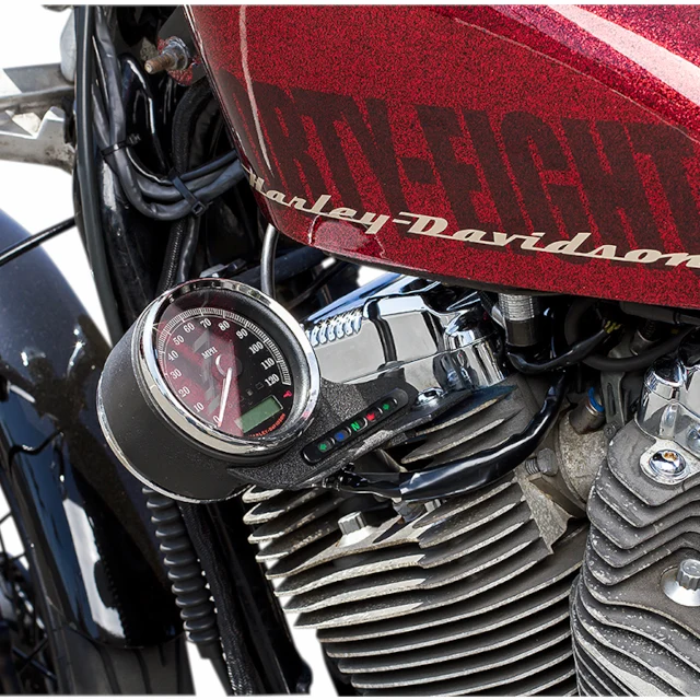 Kit reubicación cuentakilómetros cilindro Harley Davidson Sportster Cycle Visions