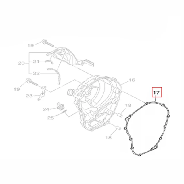 Junta tapa de embrague lado carter Yamaha MT-09 850