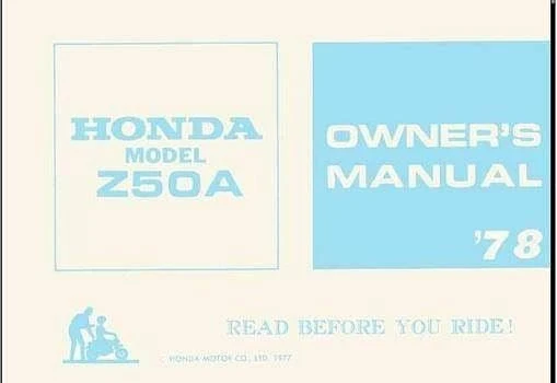 Manuel d'atelier Honda ZA 50 Monkey 1970 1972 1974 1978