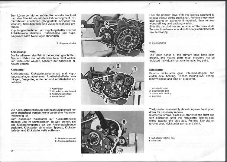 manuel d'atelier KTM 250 1984 1999