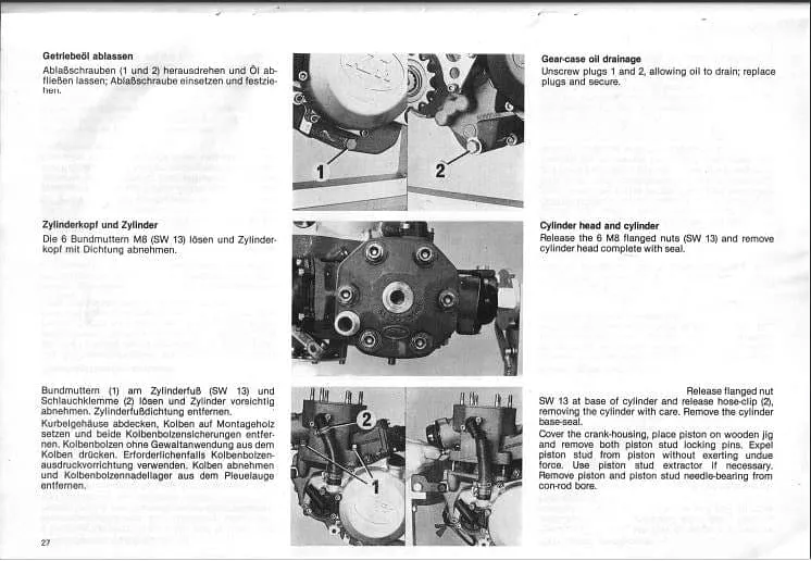 manuel d'atelier KTM 250 1984 1999