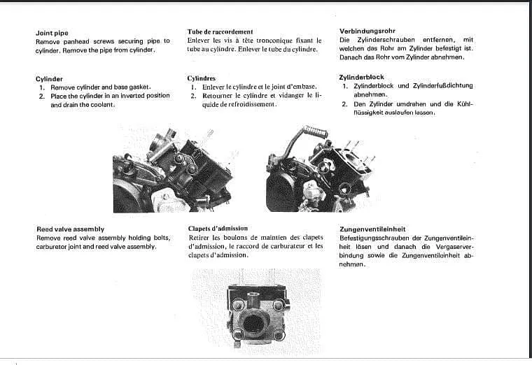 Manuel d'atelier Yamaha 125 DTLC
