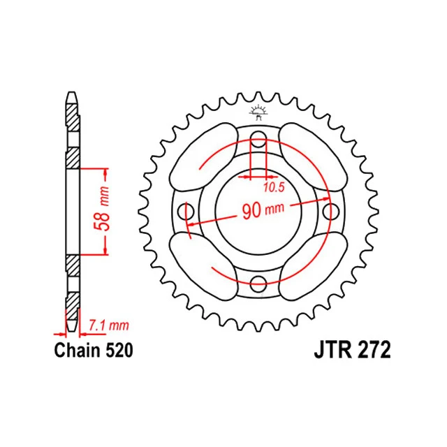 Kit de transmisión Honda CB 250 Two-Fifty 14x31Z 520VX3 D.I.D