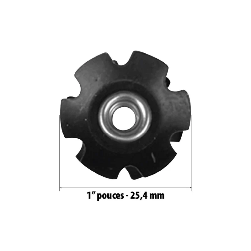 Écrou étoile en acier x2 pcs