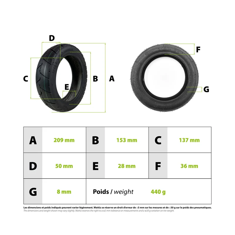 Pneu Hiley 8,5x2 (50-139)