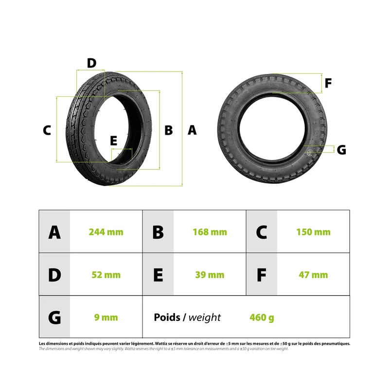 Pneu 10x2.125 UrbanGlide Ride 100 Pro Augment ES210