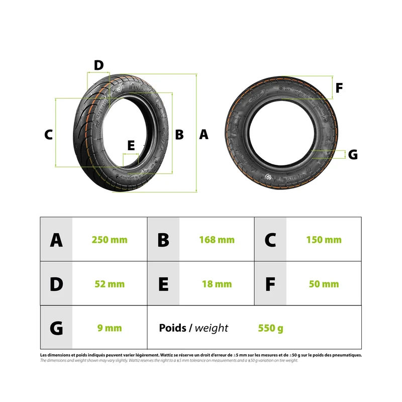 Pneu 10x2.25 CST