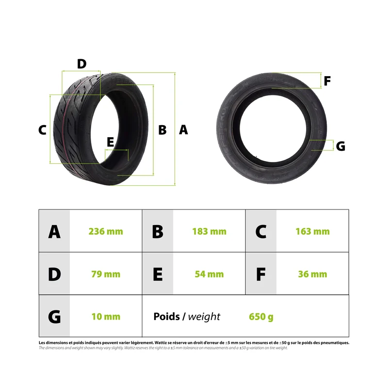 Pneu 10x2.70-6.5 Speedway 5 Dt3 renforcé tubeless