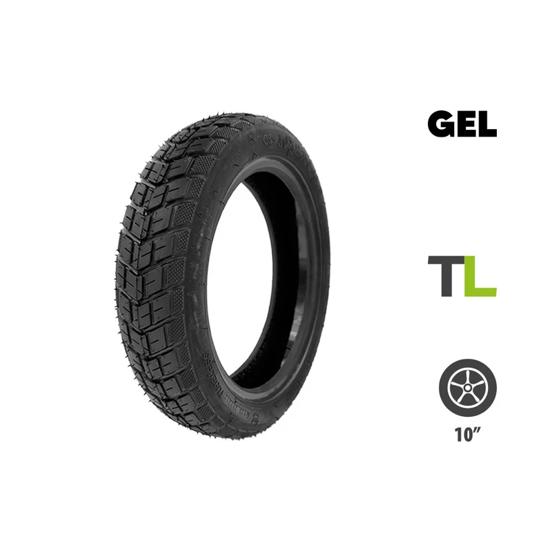 Pneu 10x2.50-6.5 Semi Offroad Tubeless avec gel anticrevaison