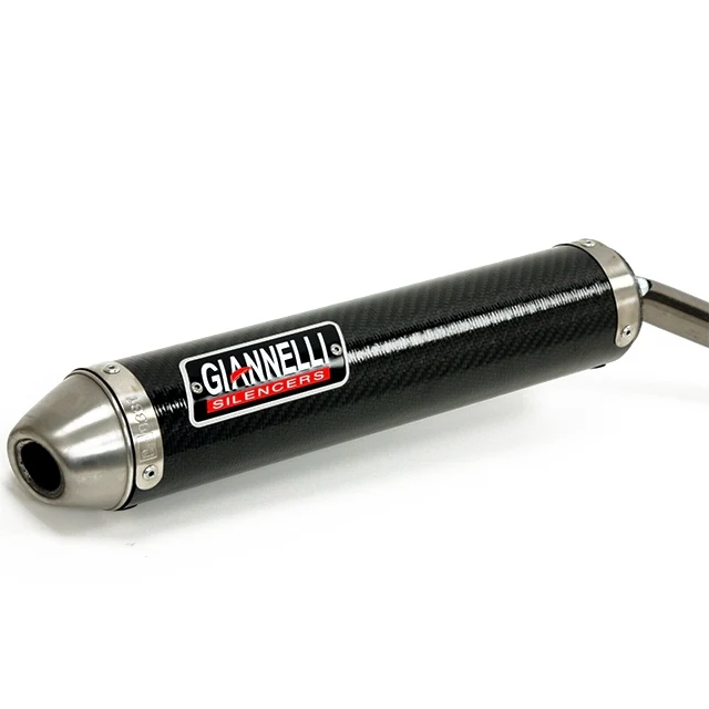 Silenciador de escape Giannelli Beta RR50 Enduro/motard 12-16 derecha (CE) - carbono