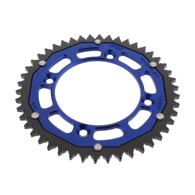 Corona de transmisión dual Yamaha YZ 65 18-22 Z-46 paso 420 ZF - azul