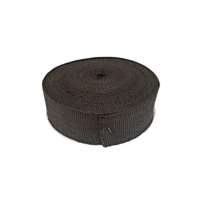 Cinta anticalórica textil escape basalto 15mx50mm - negro