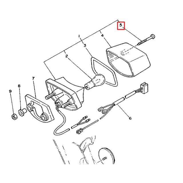 Tornillo tulipa trasera Yamaha DT 125 / TT 250 R / WR-F 250-400-450