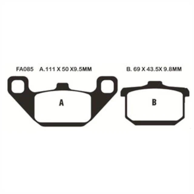Pastillas de freno Kawasaki EN 500 / GPZ 550 / GTR 1000 EBC HH - sinterizadas