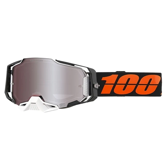 Gafas Offroad 100% Armega Blacktail - cristal espejo plata