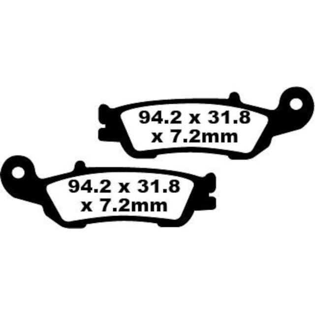 Pastillas de freno delanteras Yamaha YZ 125/250/450 F 08-21 EBC R - sinterizadas