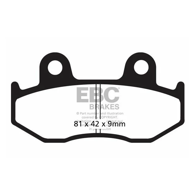 Pastillas de freno Yamaha YFM 700 Raptor / YFZ 450 EBC - carbono