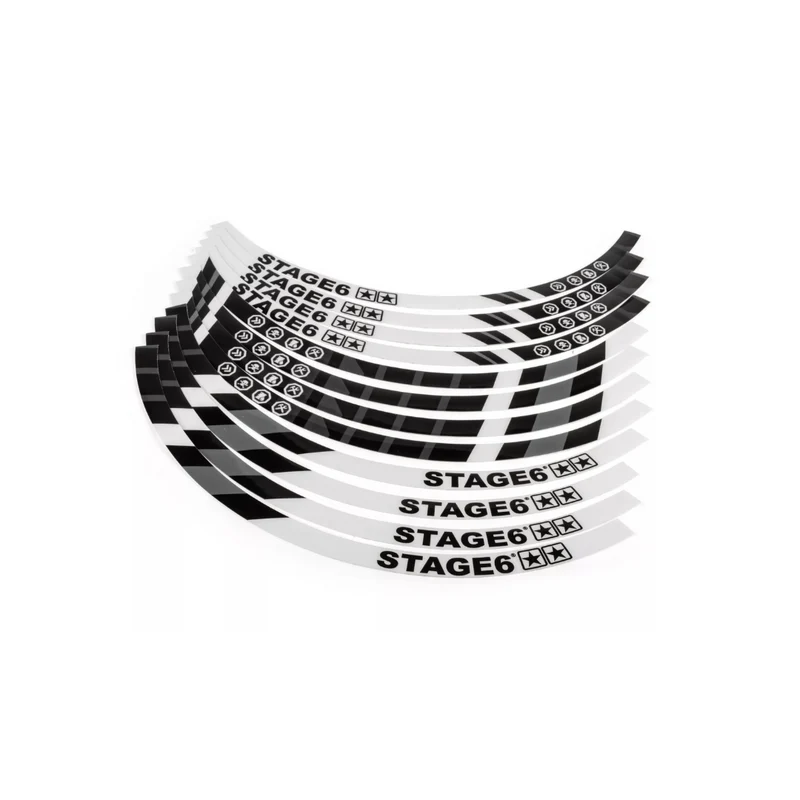 Jeu d'autocollants de jante Stage6 10 pouces