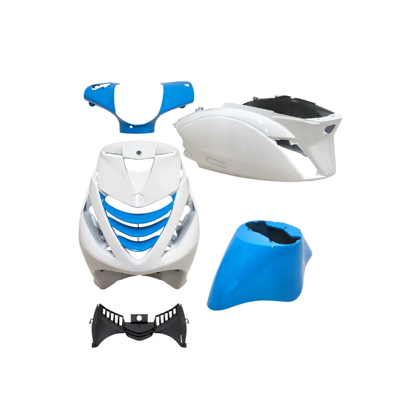 Ensemble de capuchons SP Piaggio Zip Polini Bleu/Blanc