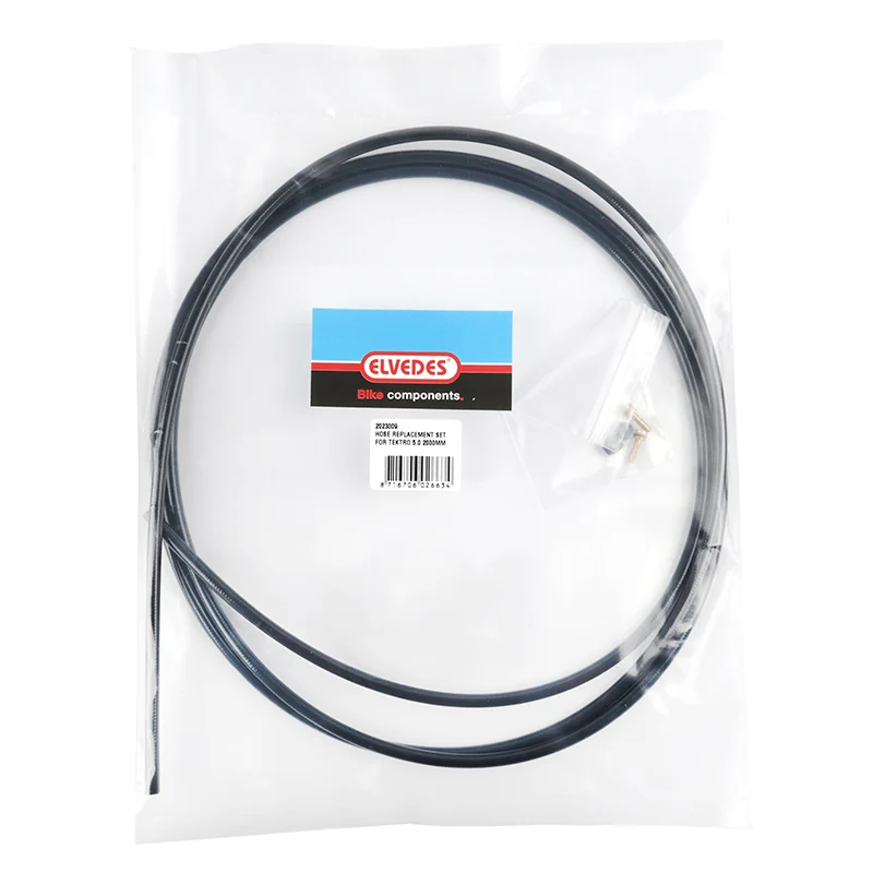 Kit Durite De Remplacement Elvedes Pour Frein Hydraulique Tektro - Trp Noir Diam 5 mm L 2000 mm