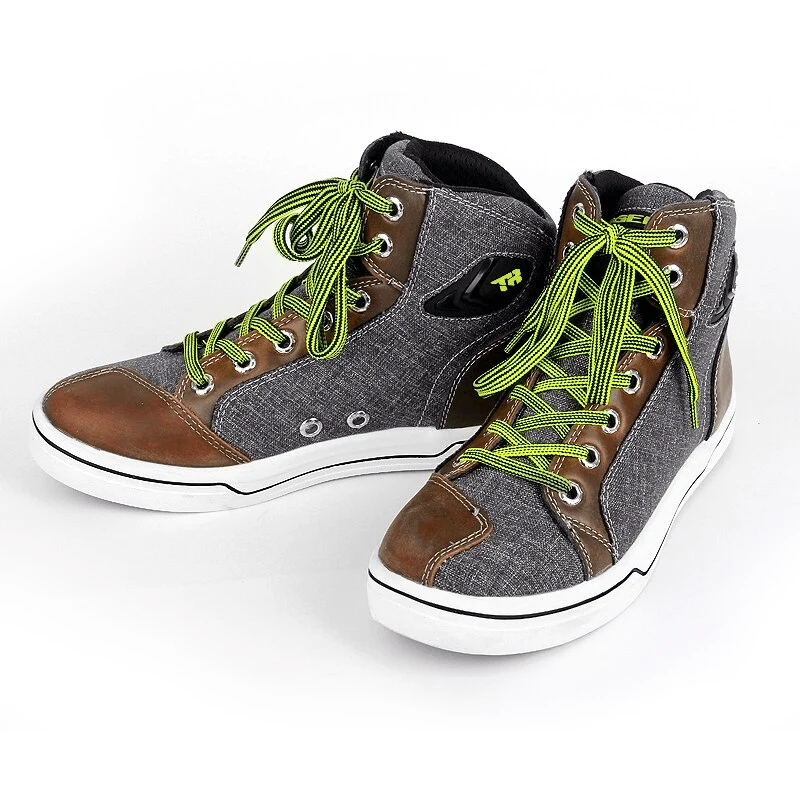 Baskets de moto - Gris et marron