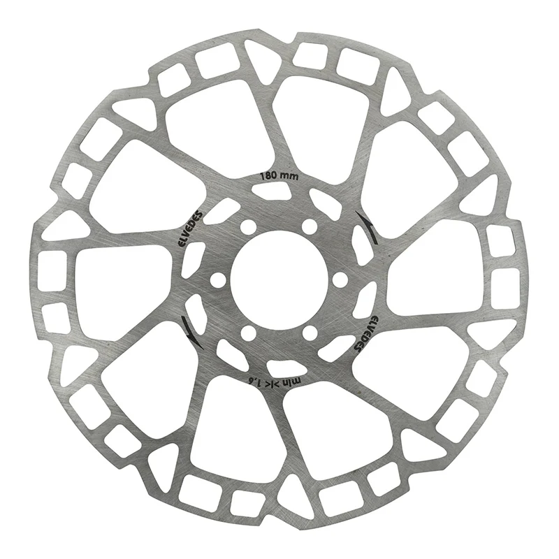 Disque De Frein VTT 6 Trous Elvedes 180 mm Argent -Épaisseur 1.8 mm-
