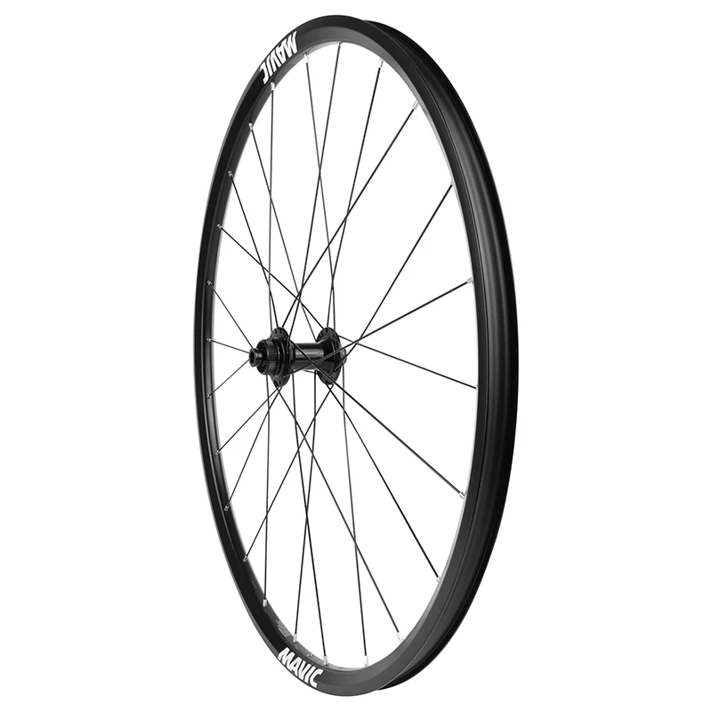 Roue Gravel - Route Disque 700 Mavic Access Rg22 Avant Centerlock Axe Traversant 12-100 Noir 24 Rayons Jante (622-22) -Poids Max 120 Kg-